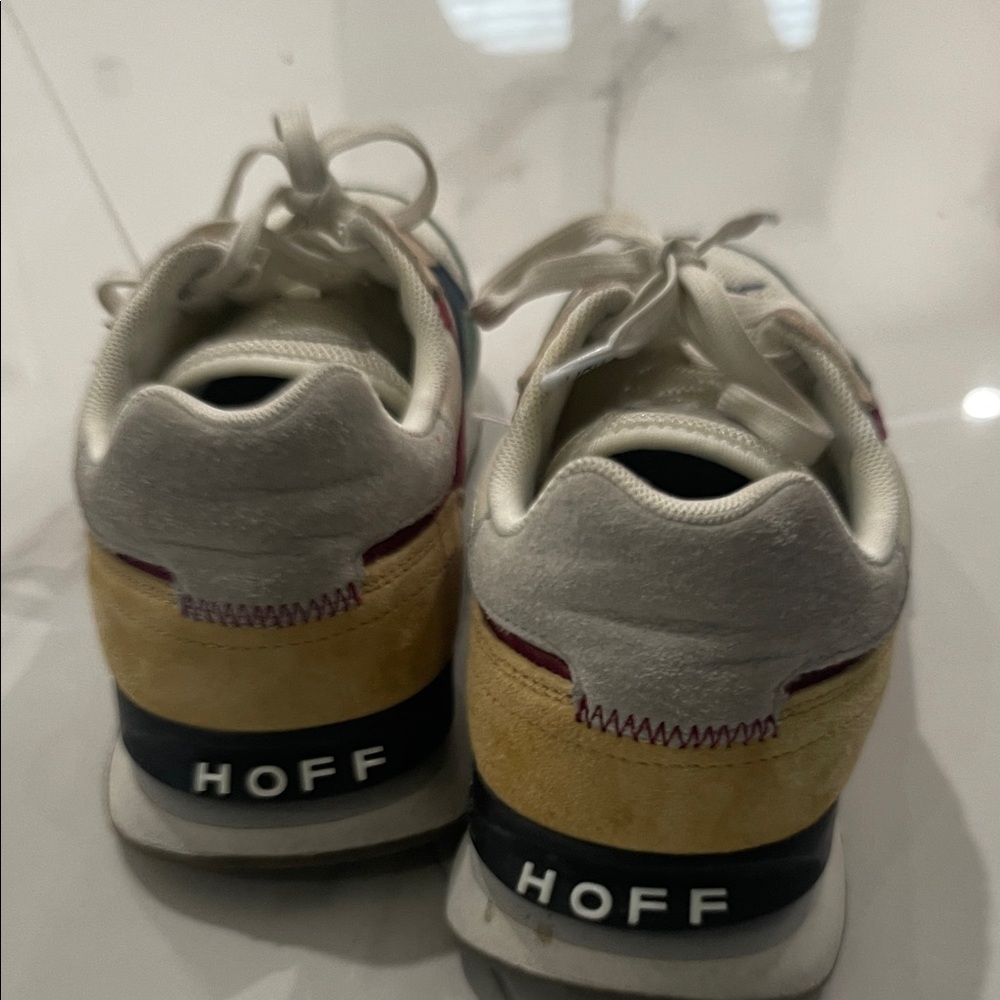 Hoff White and Tan Sneakers